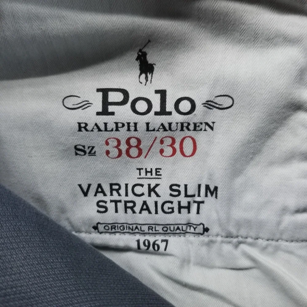 Polo Ralph Lauren Jeans Mens 38x30‎ Blue Varick Slim Straight Dark Wash